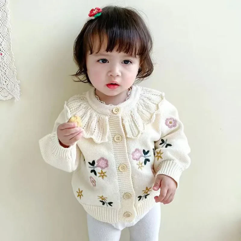 Gilet Bébé Fille – Fleur de Printemps – Image 9