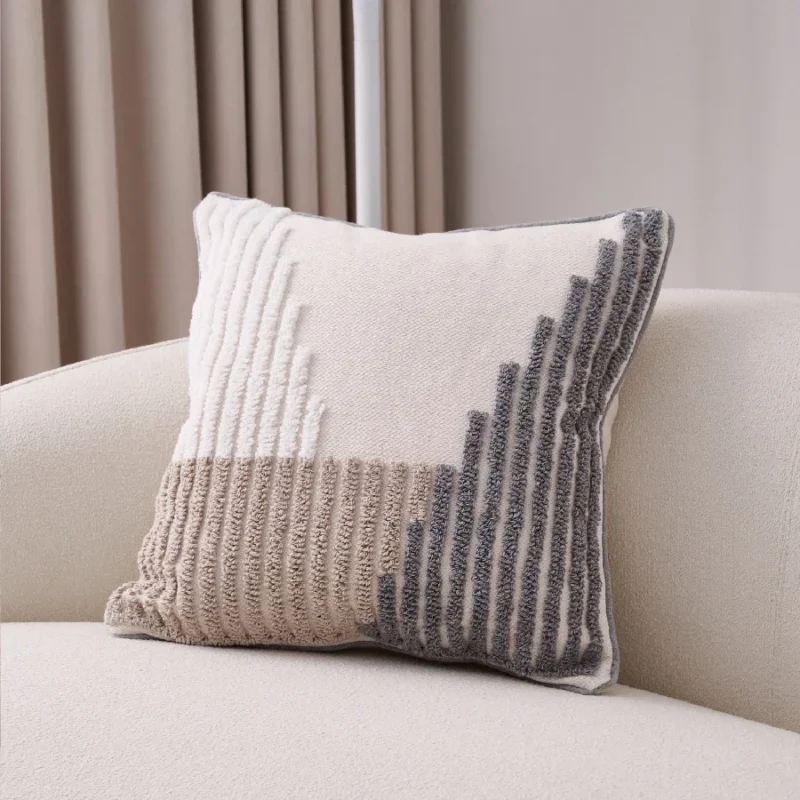 Housse de coussin avec pompons – esprit naturel & cosy – Image 5